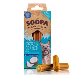 Soopa Vegan Dog Snack Coconut & Chia Seed Dental Sticks